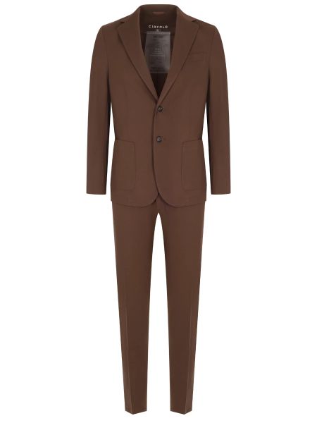 Хлопковый костюм Circolo 1901 коричневый