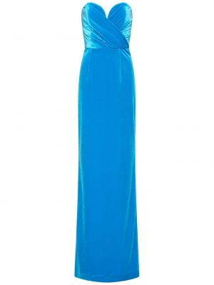 Sametové koktejlové šaty Rebecca Vallance modré
