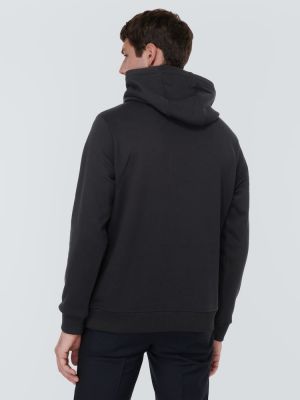 Hoodie di cotone in jersey Burberry nero