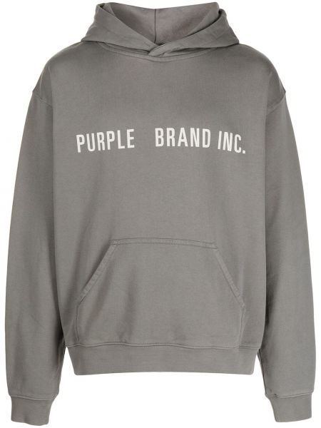 Hanorac cu glugă cu broderie Purple Brand