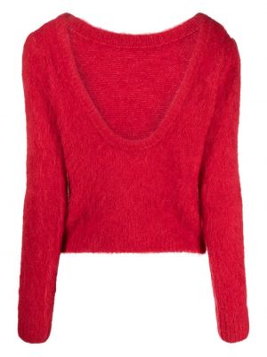 Pull en tricot Ba&sh rouge