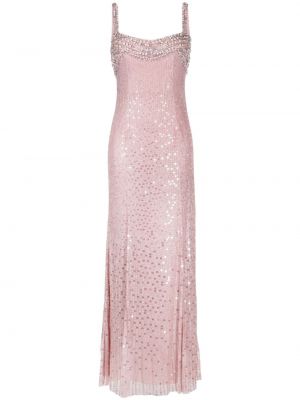 Rochie de cocktail de cristal Jenny Packham roz