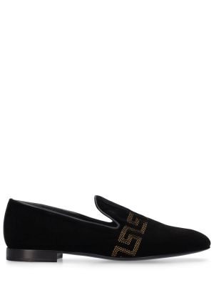 Pamučne papuče Versace crna