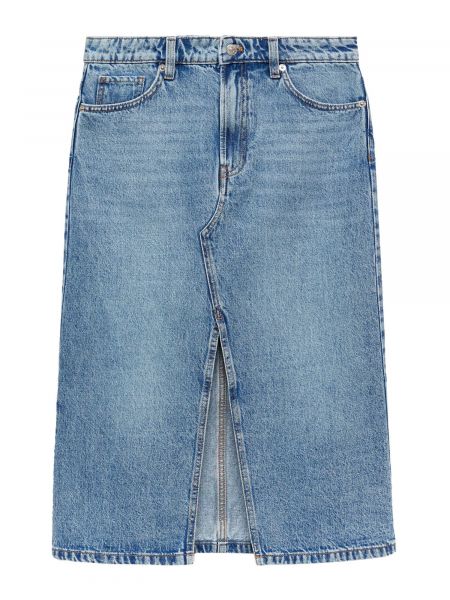 Denimnederdel Mango blå