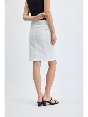 Džínsová sukňa Orsay biela