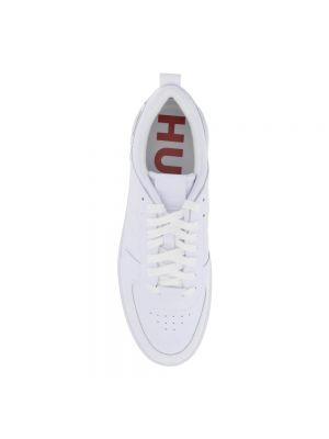 Sneakersy skórzane Hugo Boss białe