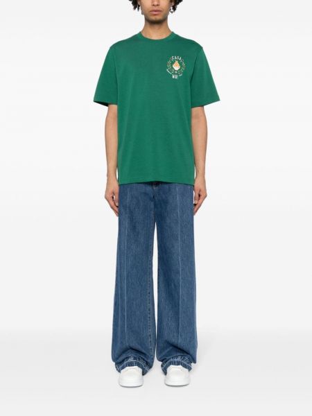 T-shirt en coton Casablanca vert