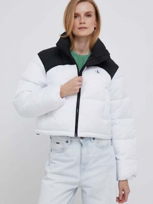 Téli kabát Calvin Klein Jeans fehér