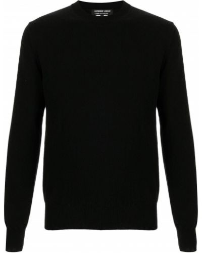 Jersey de tela jersey de cuello redondo Comme Des Garçons Homme Deux negro
