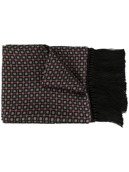 Dolce & Gabbana pañuelo estampado con flecos - Negro Dolce & Gabbana