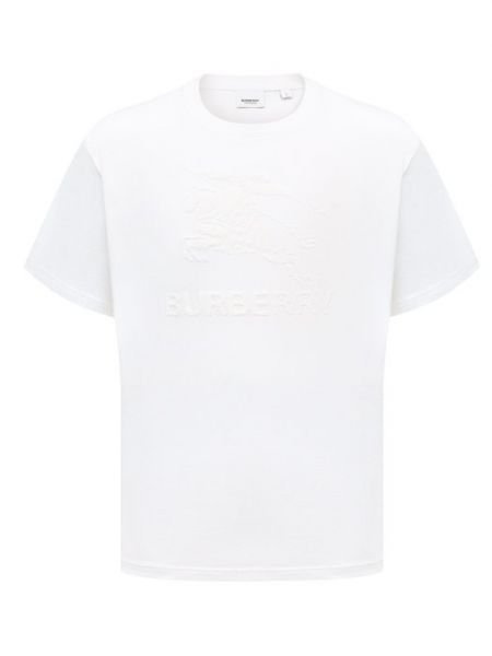 Хлопковая футболка Burberry белая