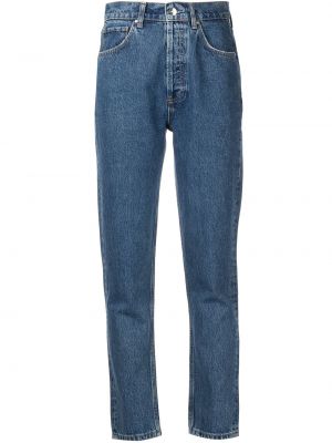 Høy midje tapered fit jeans Anine Bing blå