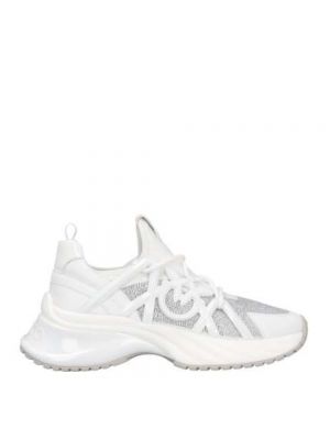 Sneakersy neoprenowe Pinko białe