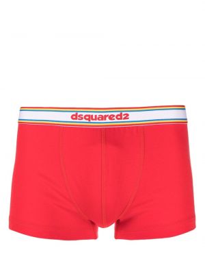 Gestreifter boxershorts Dsquared2 rot