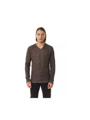 Sweter bawełniany Byblos brązowy