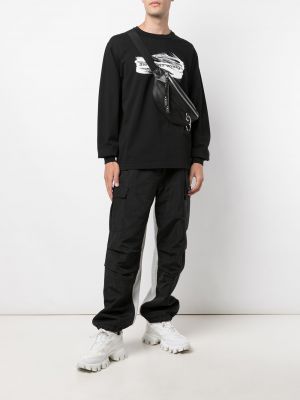 Pantalon cargo avec poches Alexander Wang noir
