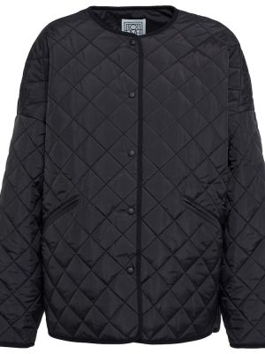 Czarna pikowana kurtka Toteme