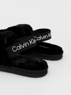 Pantofle Calvin Klein Jeans černé