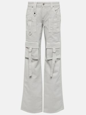 Cargo kalhoty s nízkým pasem Blumarine šedé