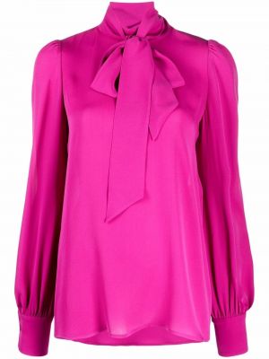Μπλούζα με φιόγκο Valentino Garavani ροζ