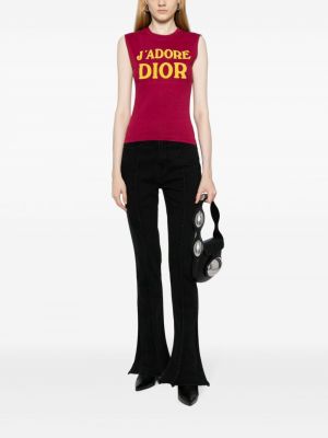 Haut avec imprimé slogan à imprimé Christian Dior