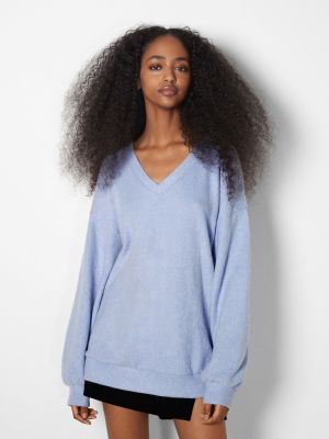 Pullover Bershka blu