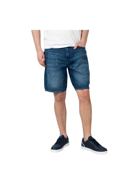 Elegante leinen jeans shorts Guess blau