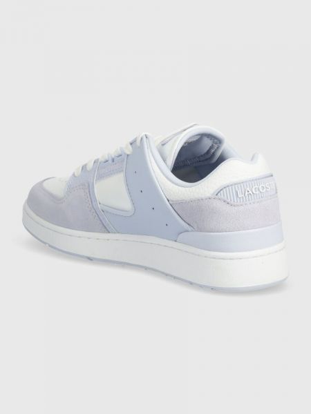 Bőr sneakers Lacoste kék