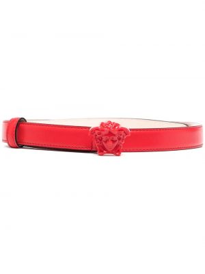 Cinturón con hebilla Versace rojo