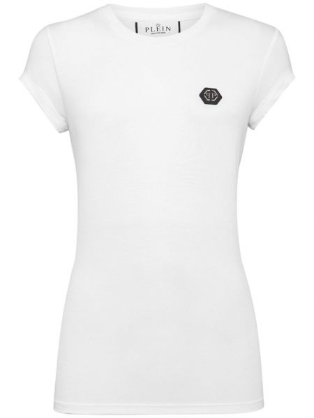 T-shirt med rundhals Philipp Plein hvid