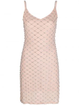 Βραδινό φόρεμα με στενή εφαρμογή με πετραδάκια P.a.r.o.s.h. ροζ