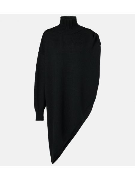 Asymmetrisk turtleneck Alaia svart