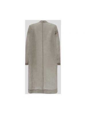 Abrigo de lino plisado Gentryportofino gris