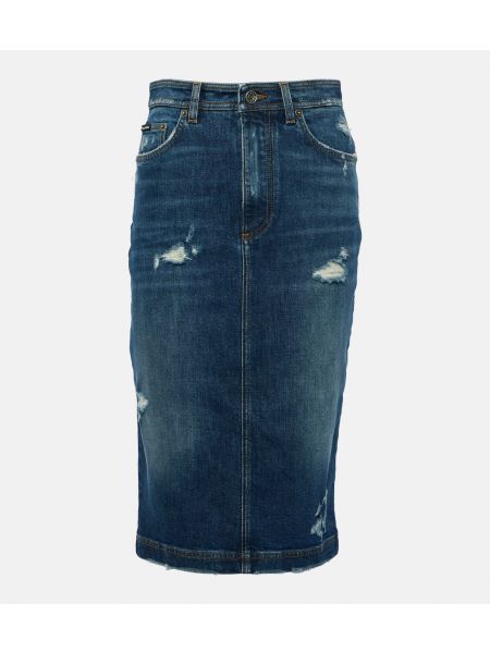 Синяя джинсовая юбка Dolce&gabbana