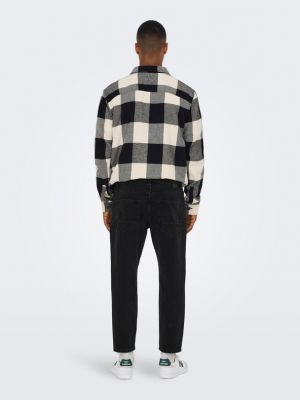 Straight jeans Only & Sons schwarz