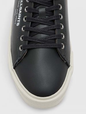 Bőr sneakers Allsaints fekete