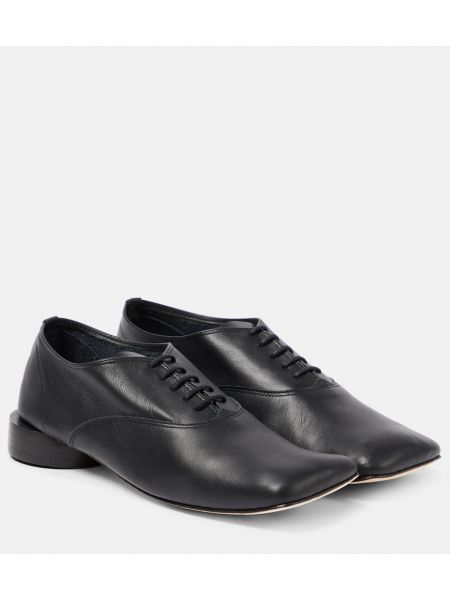 Zapatos derby de cuero Jacquemus negro