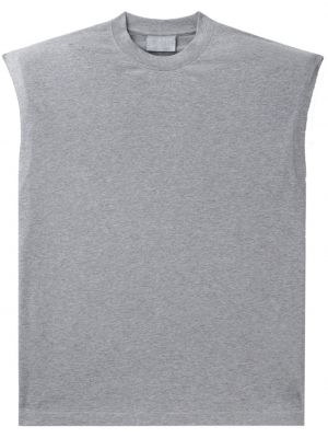 Bavlnené tričko Vtmnts sivá
