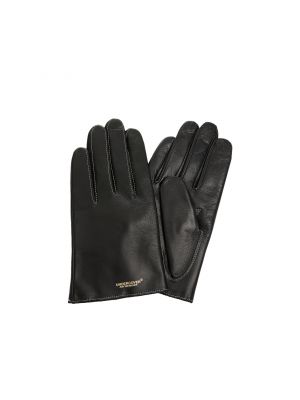 Кожаные перчатки Undercover черные