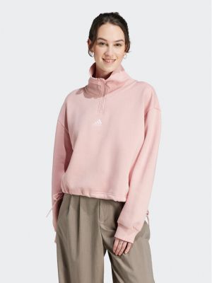 Oversized pulóver Adidas rózsaszín
