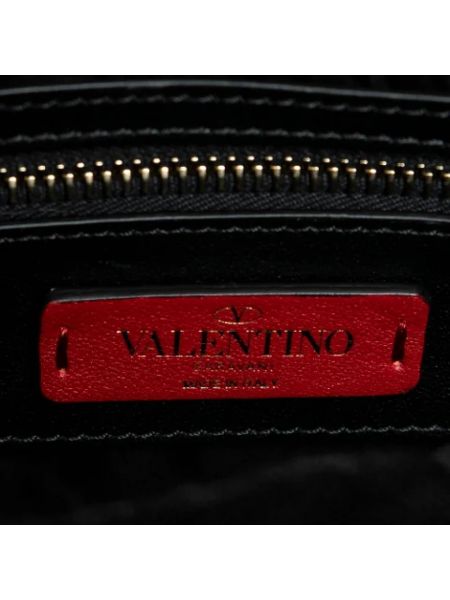 Torba na ramię skórzana Valentino Vintage brązowa