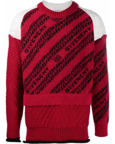 Jersey de tela jersey Givenchy rojo