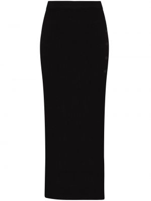 Midi sukně s vysokým pasem Alix Nyc - černá