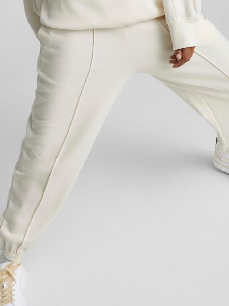 Классические хлопковые спортивные штаны с карманами Puma белые