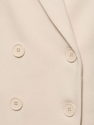 Chaqueta de tela jersey 's Max Mara blanco