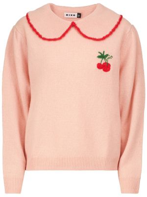 Vilnonis megztinis Rixo rožinė