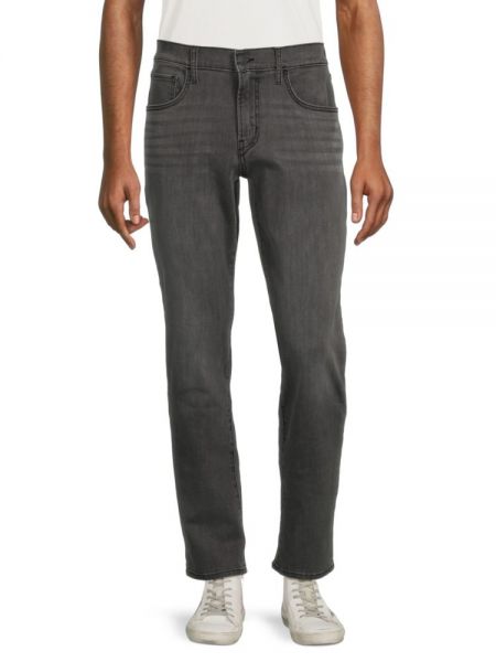 Прямые джинсы Byron с высокой посадкой и потертостями Hudson, Casper Grey