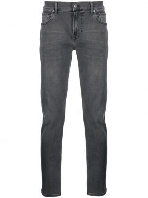 Skinny fit traperice slim fit 7 For All Mankind siva