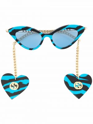 Okulary przeciwsłoneczne w zebrę Gucci Eyewear