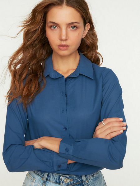 Синя блуза Trendyol